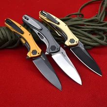  7777 kershaw Folding Knife stone washing Aluminum Handle Outdoor Pocket Rescue Camping Hunting Self-Defense Survival Tool Edc 