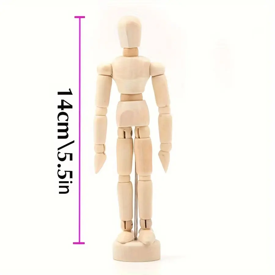 14cm wooden man