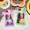 Ins Style PVC Photo Card Holder for 3 Inch Photos Korea Sundae Ice Cream Shaped Photos Case Girls Backpack Charms 3