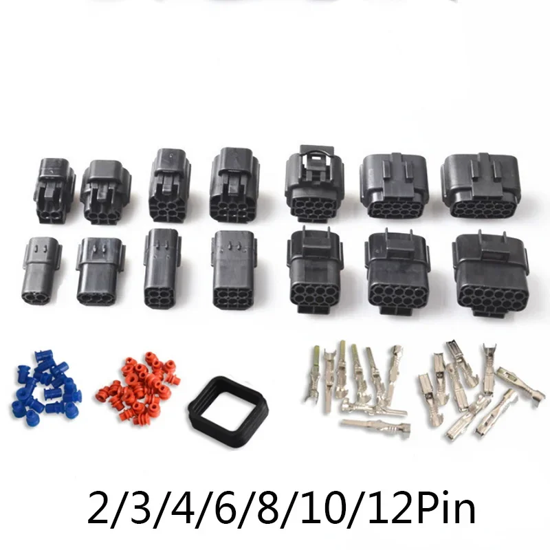 Description Picture 2 of item1set Way Waterproof Wire Connector Plug 2/3/4/6/8/10/12 Pin 1.8mm Car Auto Sealed Electrical Set Car Truck Socket connectors