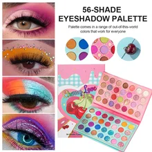 

Eyeshadow Palette 56-color Waterproof Long-lasting Makeup Powder Palette High Color Eye Shadow Palette Make-up Pigment Cosmetics