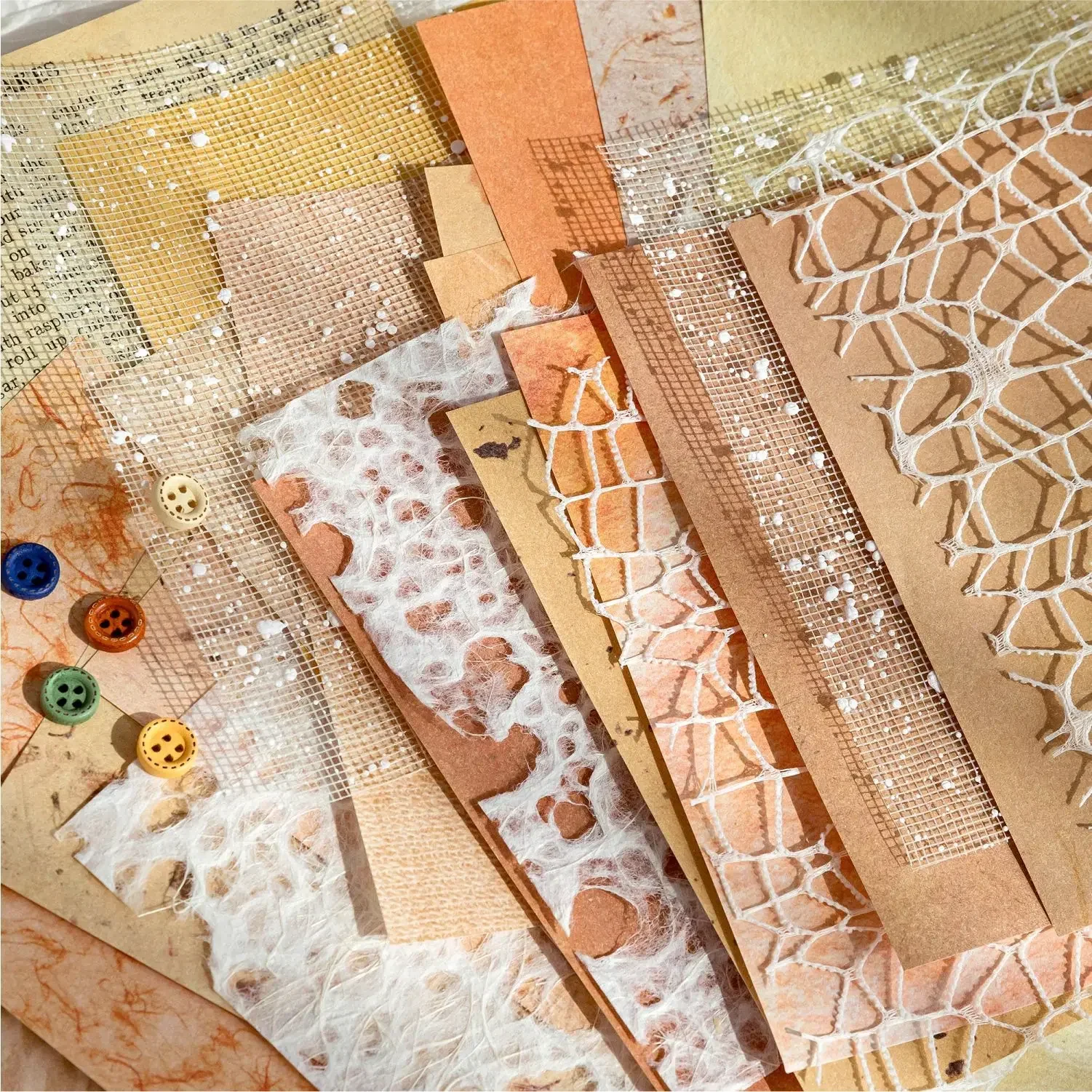 Scrapbooking Paper Journal Tools Set Mixed Material Bag Creative DIY