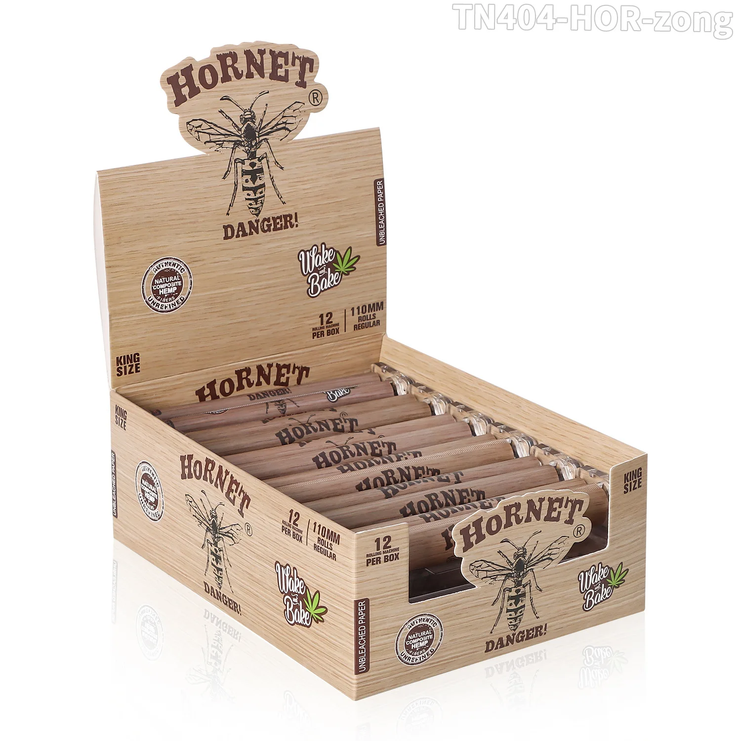 

New Hornet 110mm Acrylic Cigarette Roller Transparent Base Brown Rolling Cloth Manual Cigarette Roller