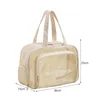 Waterproof Cosmetic Bag Portable Portable Cosmetic Storage Bag Large Capacity Pu Transparent Wash Bag Travel Storage Bag 5