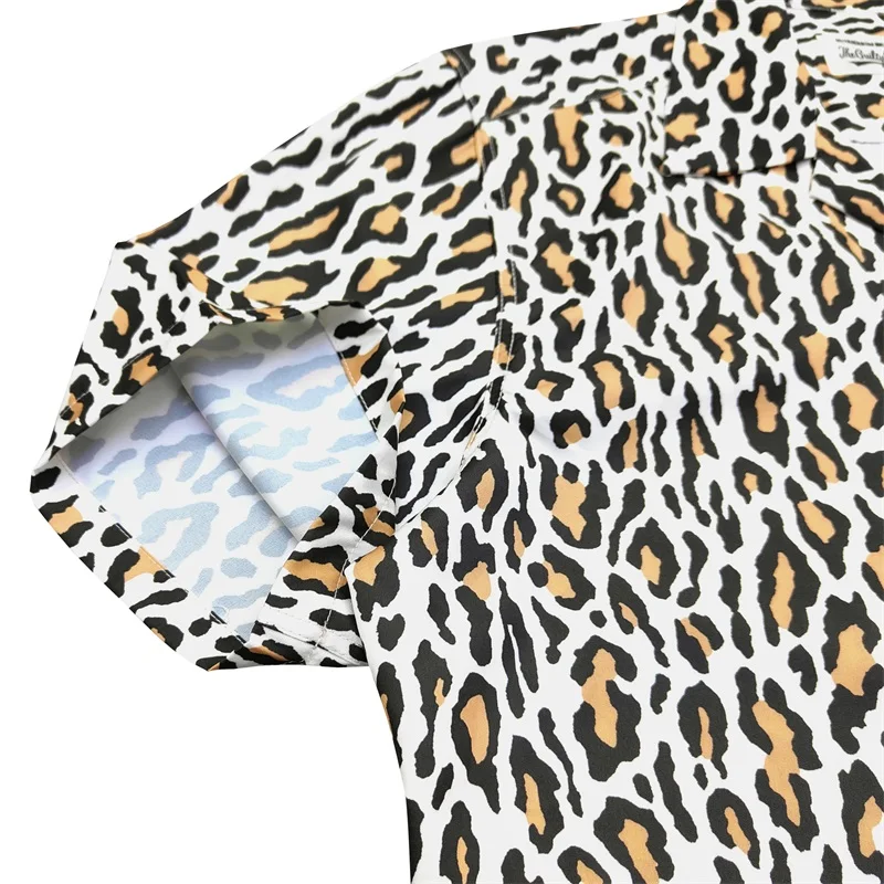Classic Leopard Print WACKO MARIA Shirt High Quality Retro Short Sleeve Shirt Tops Mens Womens Hawaii Shirt 5