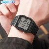 SYNOKE Digital Watches Men Military Sports Luminous Chronograph Waterproof Male Electronic Wrist Watches Square Watch 5