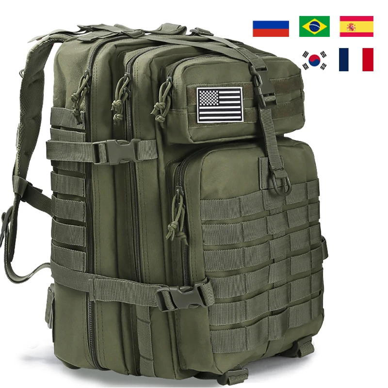 Mochila táctica militar para hombre, bolsa impermeable de gran