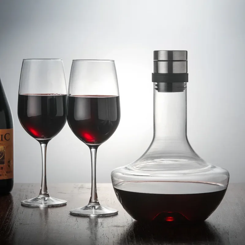 1000ML Big Decanter Handmade Crystal Red Wine Brandy Champagne Glasses Decanter Bottle Jug Pourer Aerator For Family Bar wine aerator pourer,wine aerator decanter