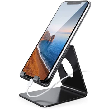 Cell Phone Stand Mobile Holder Dock Cradle For Desk iPhone 15 14 Plus 13 Pro Max 12 11 8 Samsung Xiaomi iPad Mini Kindle Support