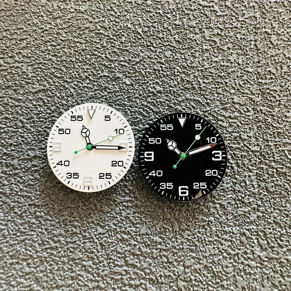 Watch Dial Set Green Luminous Watch Accessories Faces+hands for 8215/ 8200/ 8205/ 821A/ 2813 Movement 29mm
