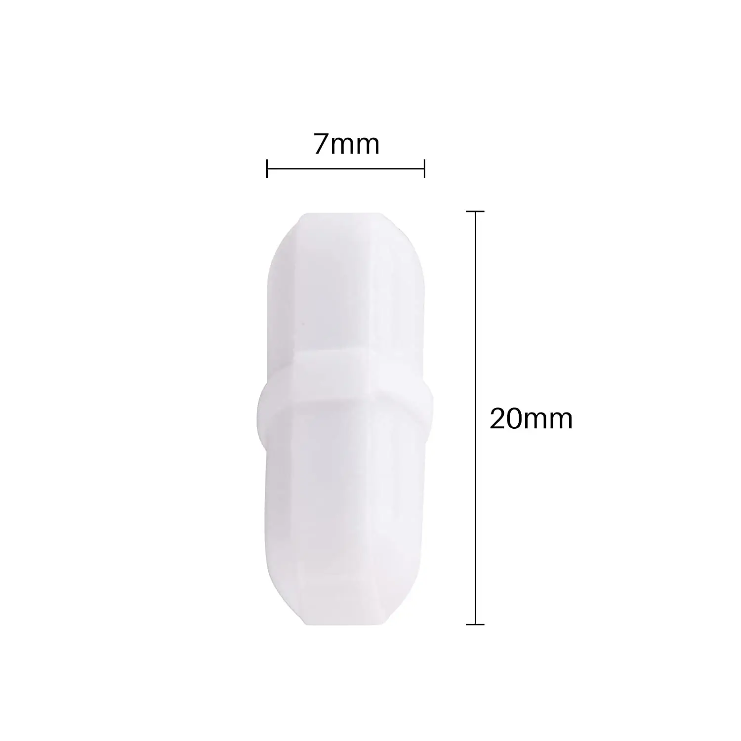 10 Pcs 20mm/0.8 Inch Magnetic Stirrer Mixer Stir Bar Laboratory Bar Stir Plate Bar 2