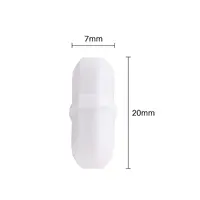 10 Pcs 20mm/0.8 Inch Magnetic Stirrer Mixer Stir Bar Laboratory Bar Stir Plate Bar 2