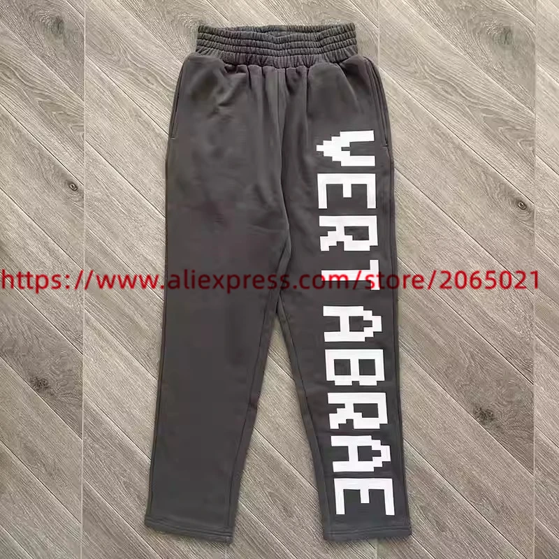 Puff print Vertabrae Letters Sweatpants Men Women 1:1 Best Quality Jogger Drawstring Pants