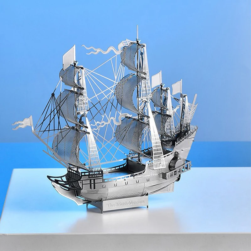 Fai Da Te Mini 3D Puzzle In Metallo Hms Victory Model Assemblaggio Per Bambini Giocattoli Puzzle 3D Metallo Per Adulti Giocattoli Per Bambini Pezzo Ed