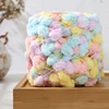 100g/roll Rainbow Ball Yarn Colorful Pom Pom Polyester Yarn For Knitting Diy Handmade Knitted Thread Knitted Blanket Scarf Hat 3