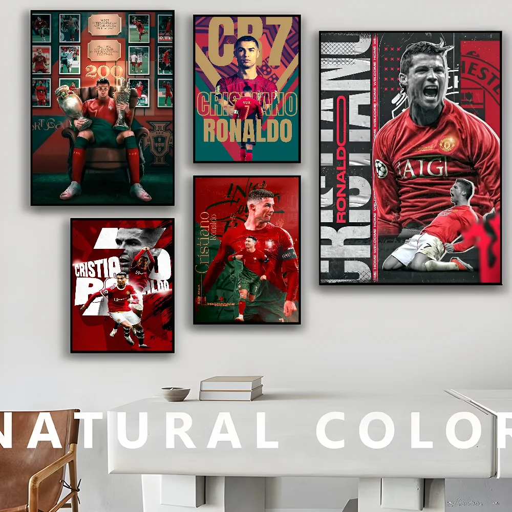 C-Cristiano R-Ronaldo CR7 Classic Vintage Posters HD Quality Wall Art Retro Posters Home Room Wall Decor vintage posters