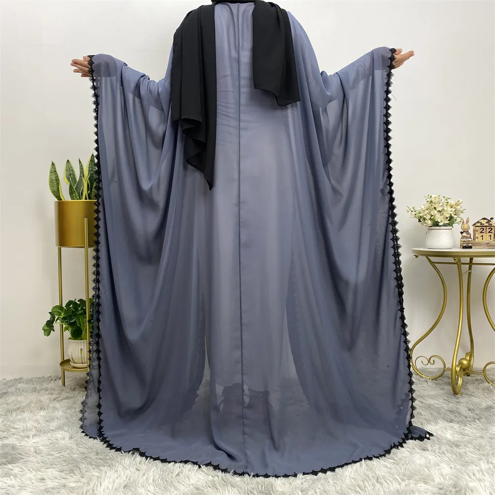 Kaftan Muslim Hijab Dress Arabic Kimono Cardigan Dubai Abaya Eid Mubarak Turkey Abayas for Women Caftan Robe Musulmane Longue