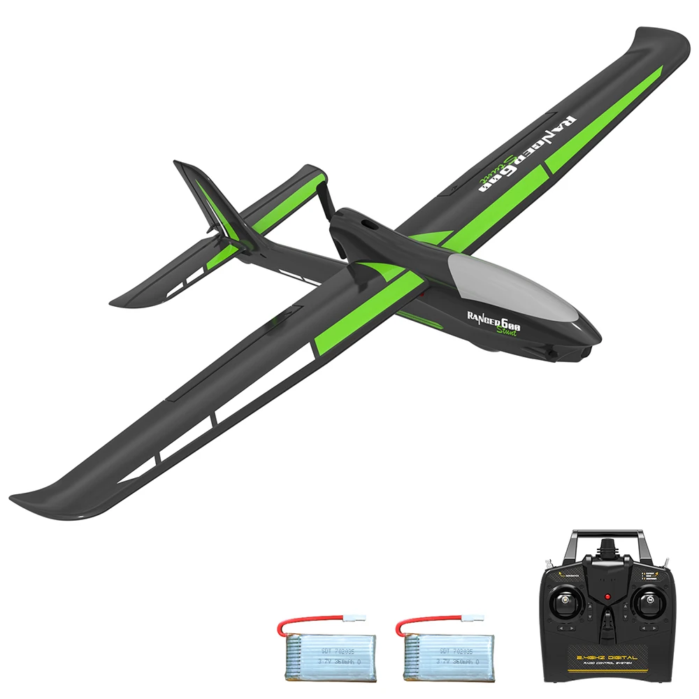 VolantexRC 76102SR Ranger 600 EPP 2.4GHz 4CH 6-Axis Gyro One Key Aerobatics XPilot Stabilization System RC Airplane Glider RTF 6
