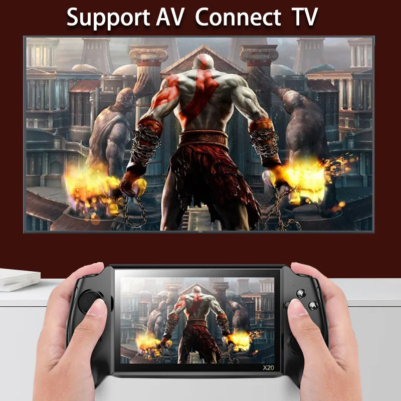 Portable Handheld Game Player with L/R Analogues, Classic Game Emulators, Fighting Arcade, Built-in 5400mAh Battery, 7 Inch - 4