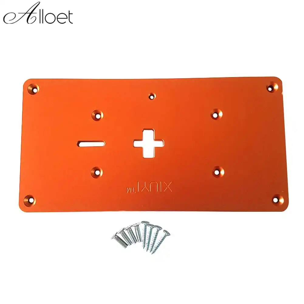 

Router Table Insert Plate Woodworking Aluminum Alloy Strong Toughness Wooden Portable Trimming Machine Flip Board