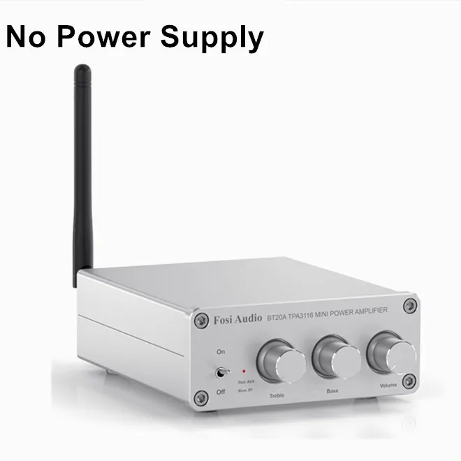 Fosi Audio BT20A Bluetooth TPA3116D2 Sound Power Amplifier 100W Mini HiFi Stereo Class D Amp Bass Treble For Home Theater best amplifier for car Audio Amplifier Boards