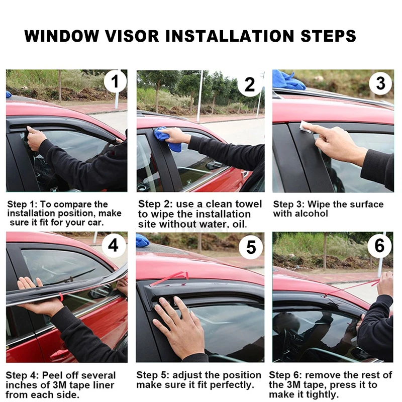 Side Window Deflectors For VW Golf 5 V MK5 TDI GTI R32 2004 2005 2006 2007 2008 Sun Rain Guard Door Visor Weathershield SUNZ car window visor car window deflectors