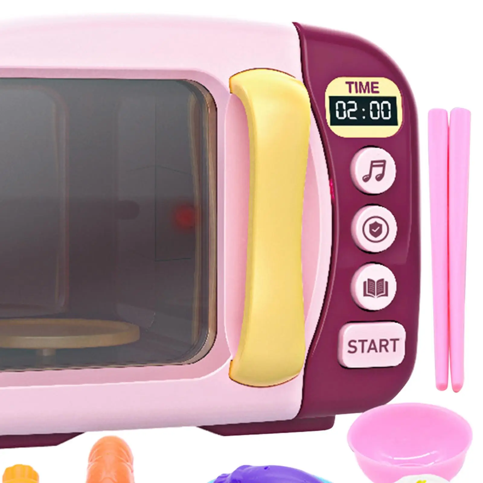 Kids Microwave Oven Toys Pretend Play Toy for Children Toddler Girls Boys