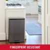 12 Gallon Stainless Steel Touchless Kitchen Trash Can with Lid and Foot Pedal for Bedroom, Bathroom, and More, 3