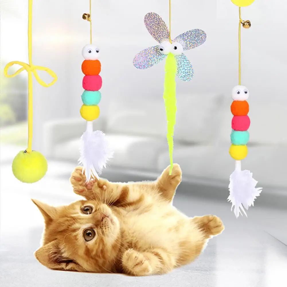 Pet Cat Toys Elasticity Retractable Hanging Door Type Interactive Toy For  Kitten Mouse Catnip Scratch Rope Toy Pet Supplies