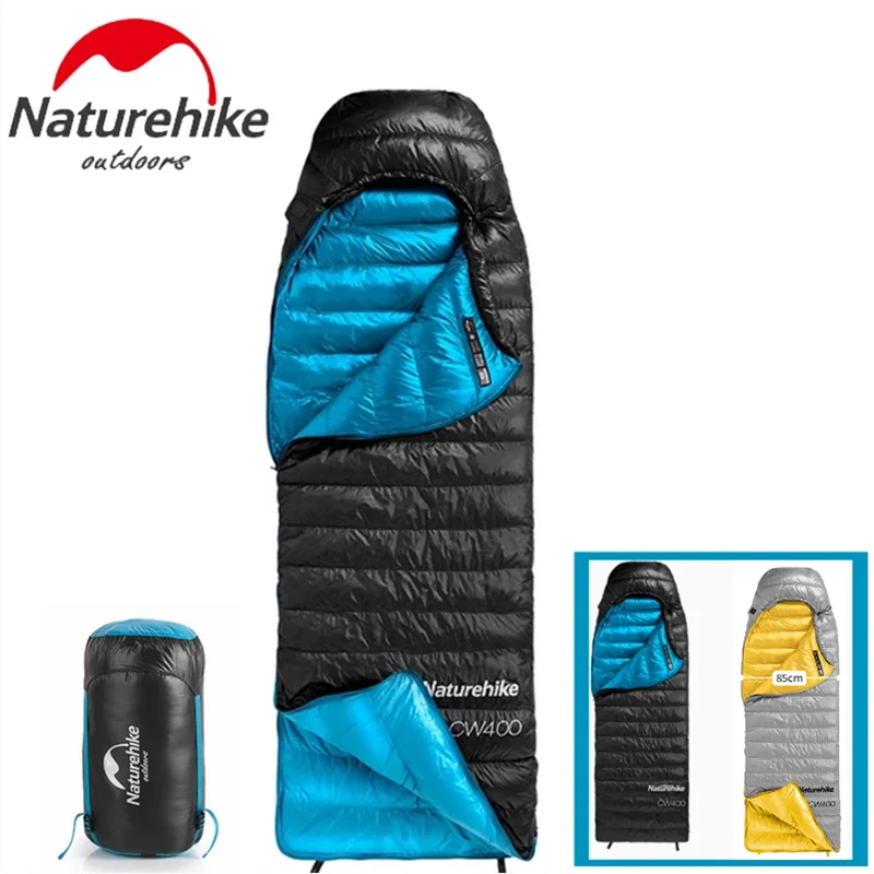 

Naturehike Sleeping Bag Tourism Winter CW400 Ultralight Goose Down Sleeping Bag Waterproof Hiking Camping Sleeping Bag Outdoor