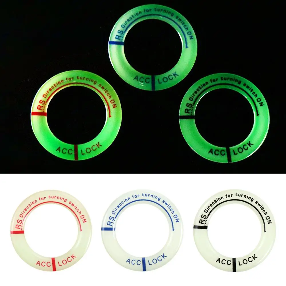 

Circle Glow Ring Sticker Ignition Key Ring Stickers Car Ignition Stickers Ignition Switch Cover Car Engine Start Cover