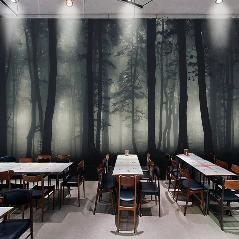 Custom 3d Abstract Photo Wallpaper Árvore Floresta Arte Papel de Parede Mural Modern Living Room Restaurante Murais de Parede Wall Decor Pintura