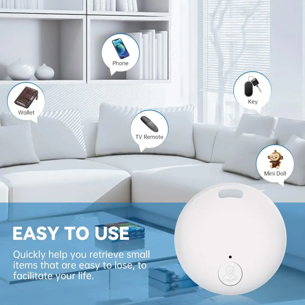 Mini GPS Tracker Pets Keys Anti-Lost Device Kid Bag Wallet Tracker Bluetooth 5.0 Wireless Tracking Smart Finder Alarm Locator gps locator anti lost tracker anti lose tracker item locator anti lost locator
