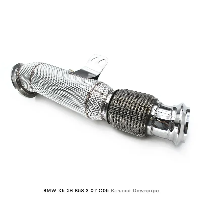 Head Section High flow Pipes branch downpipe Exhaust Pipe with catalyst for BMW X5/X6 B58 3.0T G05