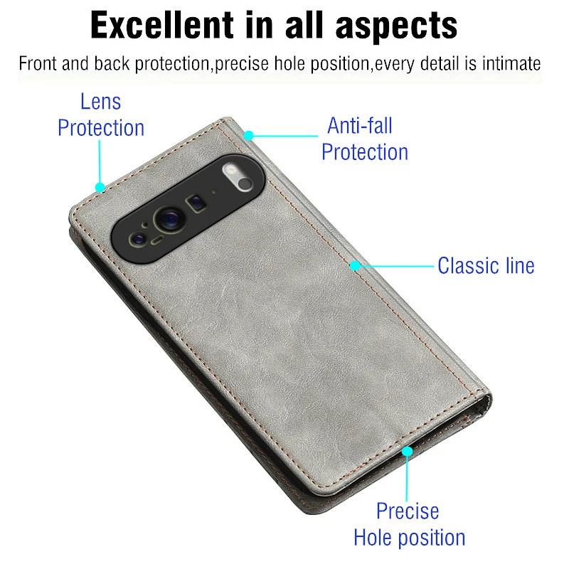 Leather Flip Case Phone Cover – Elegant Protection