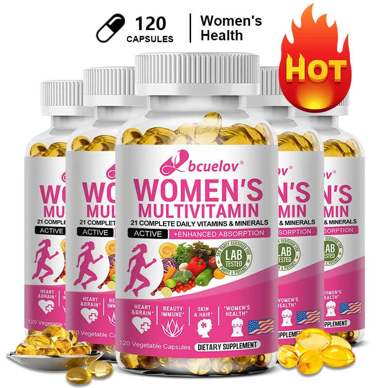 

Women's Daily Multivitamin Is Rich in Vitamins A, C, D, E, K, Etc. To Support Immune Health