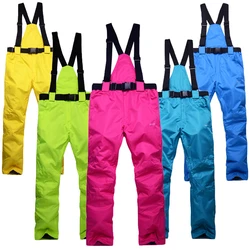 Ski Pants for Man Woman Waterproof Insulated Winter Snowboard Windproof Waterproof Suspender Trousers Snow Snowboard Pants S-XXL
