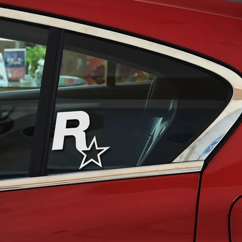 Car Stickers Rockstar Game GTA5 Reflective for Fuel Tank Cap Windshield Bumper Trunk Motorcycle Laptop Phone
