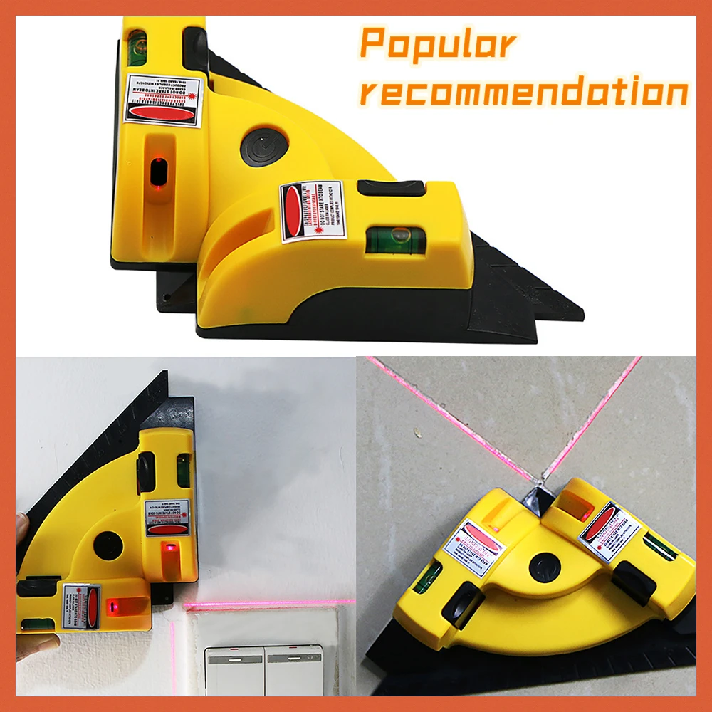 Laser Level Line Tool 90 Degree Laser Level Tile Leveling System