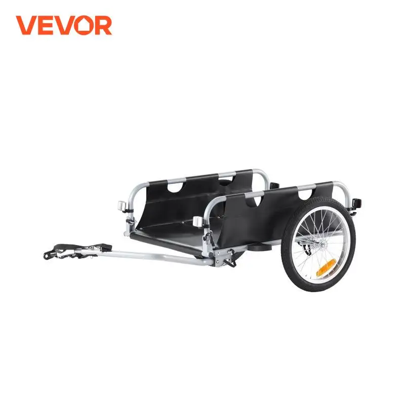 Heavy Duty Foldable Bike Cargo Trailer with Reflectors