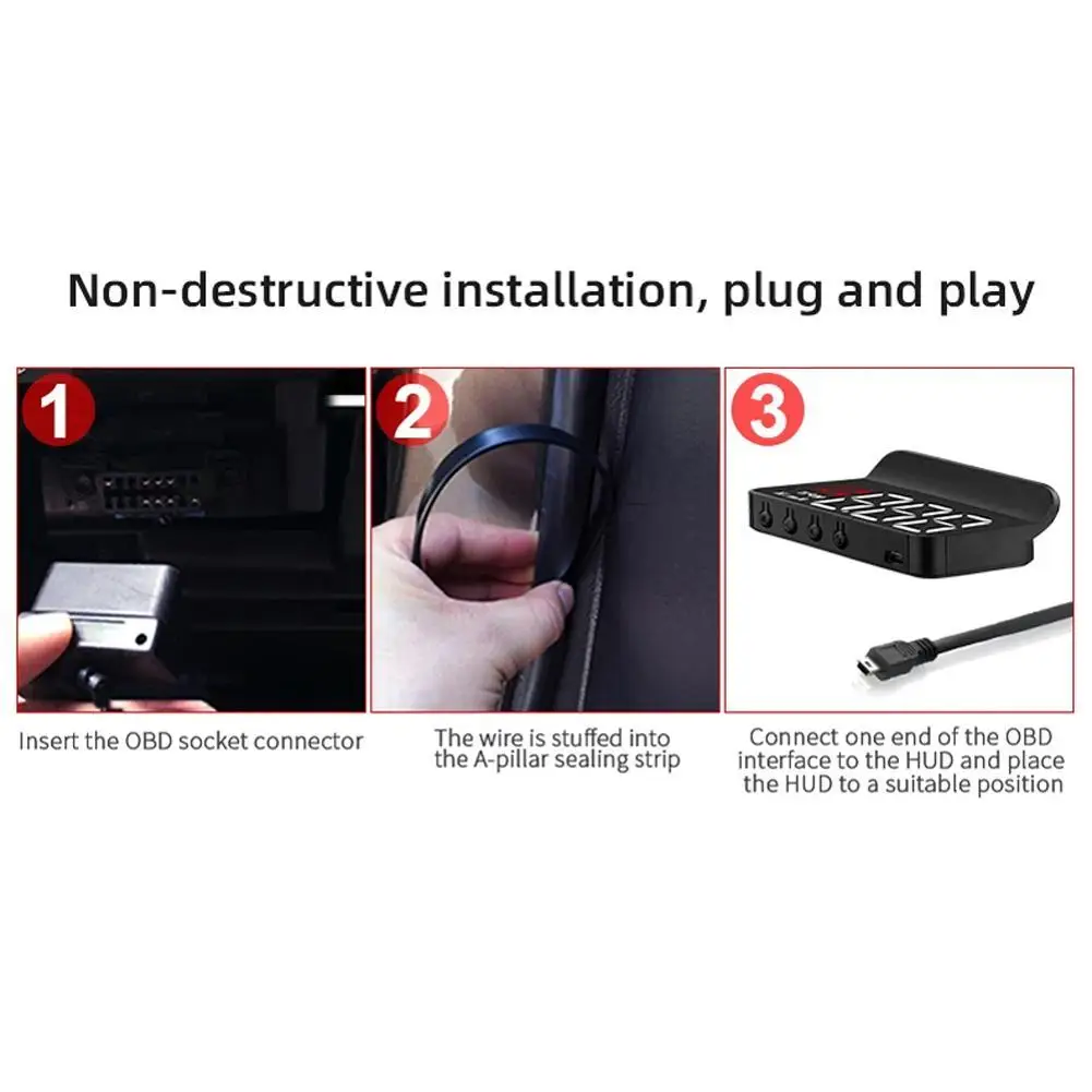 M3 ڵ HUD OBD2  ÷ ӵ , ڵ ǻ, ,  ׼,   Bo Z1E9