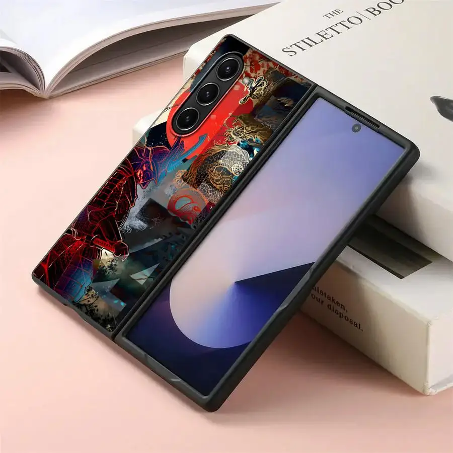 Japanese Landscape Samurai Phone Case - Elegant Back Cover Design