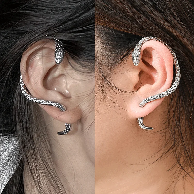

Fashion Punk Earrings Intertwined Snake Earring For Women Style Jewelry