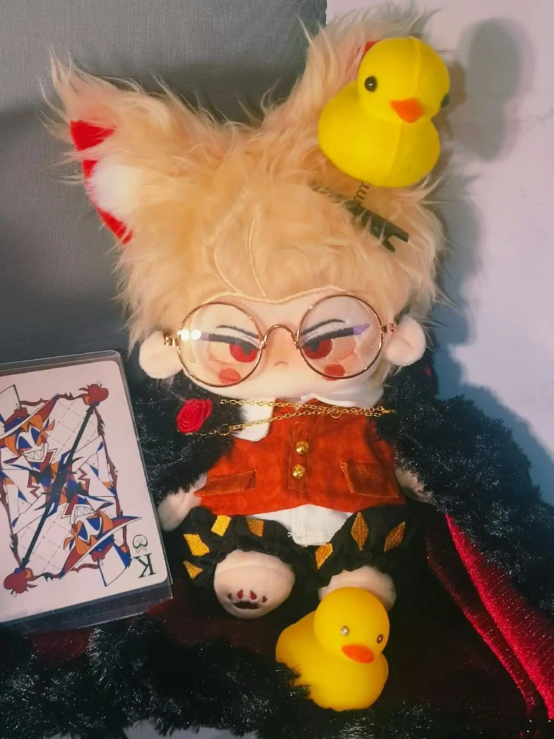 Stuffed 20cm Anime HAZBIN HOTEL Cute Helluva Boss Lucifer Morning