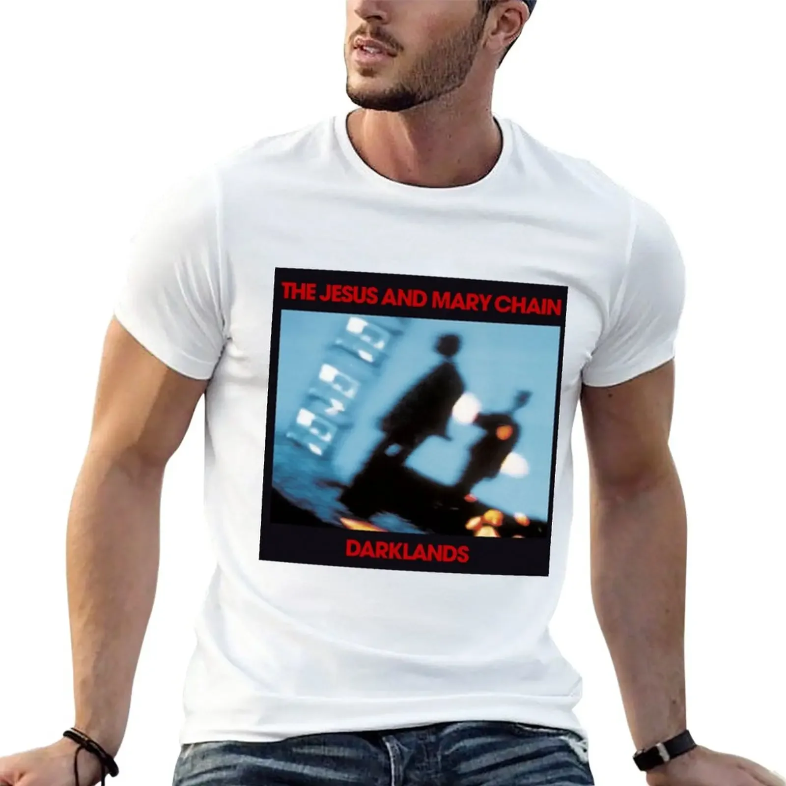 

The Jesus and Mary Chain - Darklands Album Cover T-Shirt oversizeds vintage clothes anime fitted t shirts for men