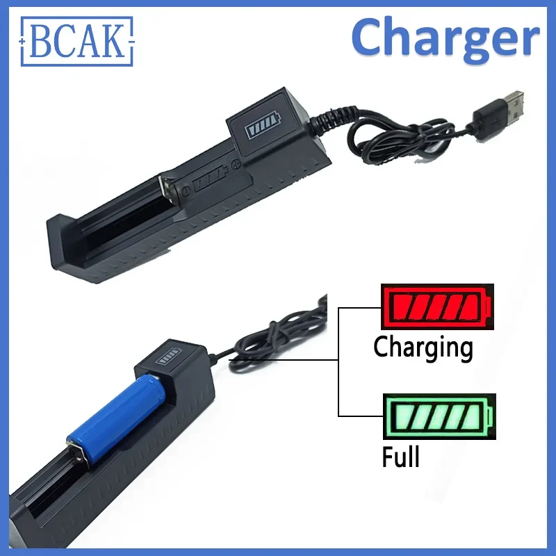 BCAK 4.2V Battery Charger LED Indicator Li-ion Lithium Battery 18650 26650 25500 16340 14500 10440 17500 14430 charger adapter battery charger battery charger adapter