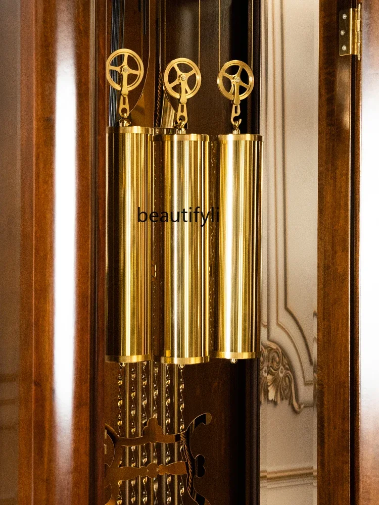 Hermle レトロ木製置時計 German Hermle the Grandfather Clock Living Room Gold