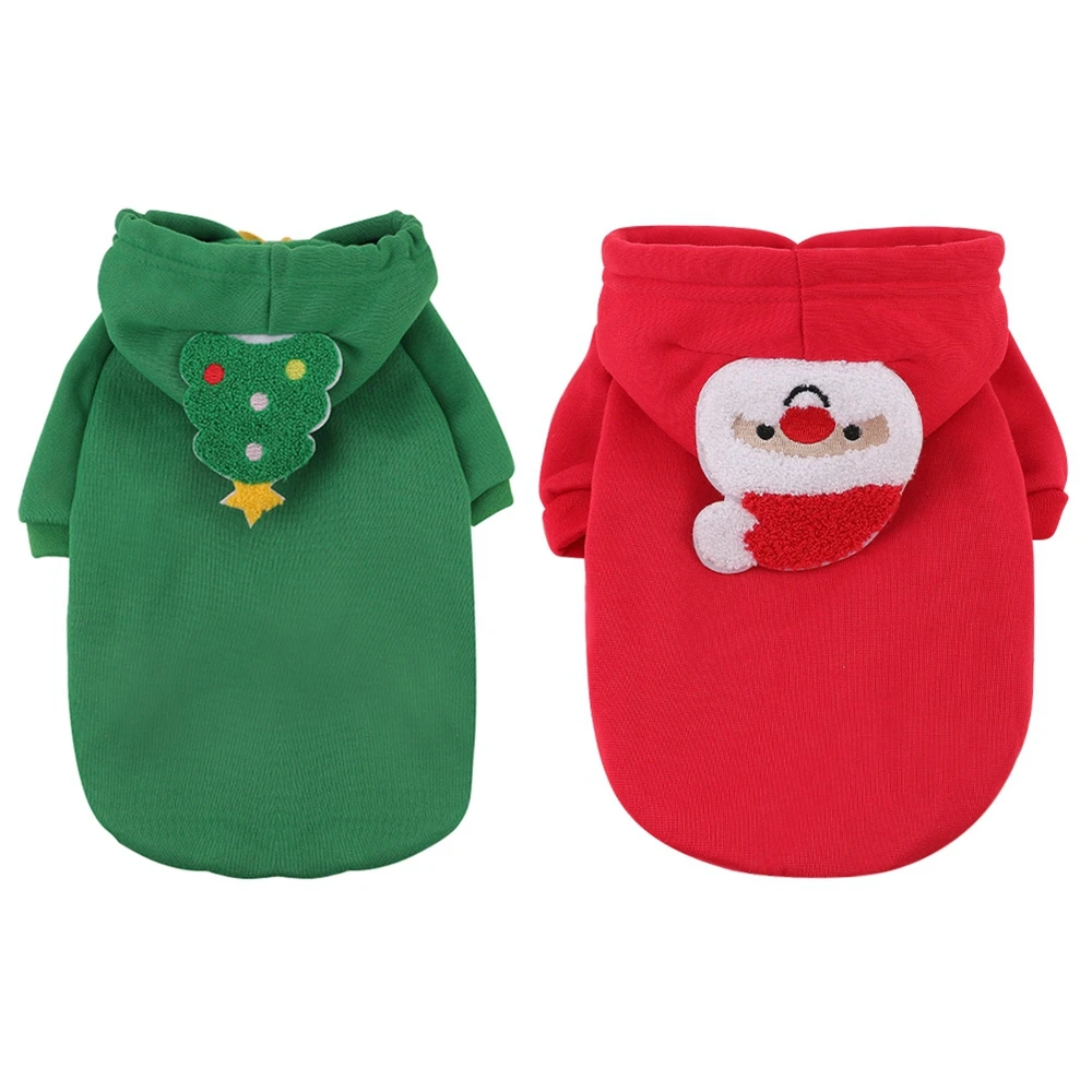 

Christmas Dog Clothes New Year Pet Hoodies Shirt Pets Dogs Clothing For Small Medium Dogs Warm Chihuahua Yorkshire Costume