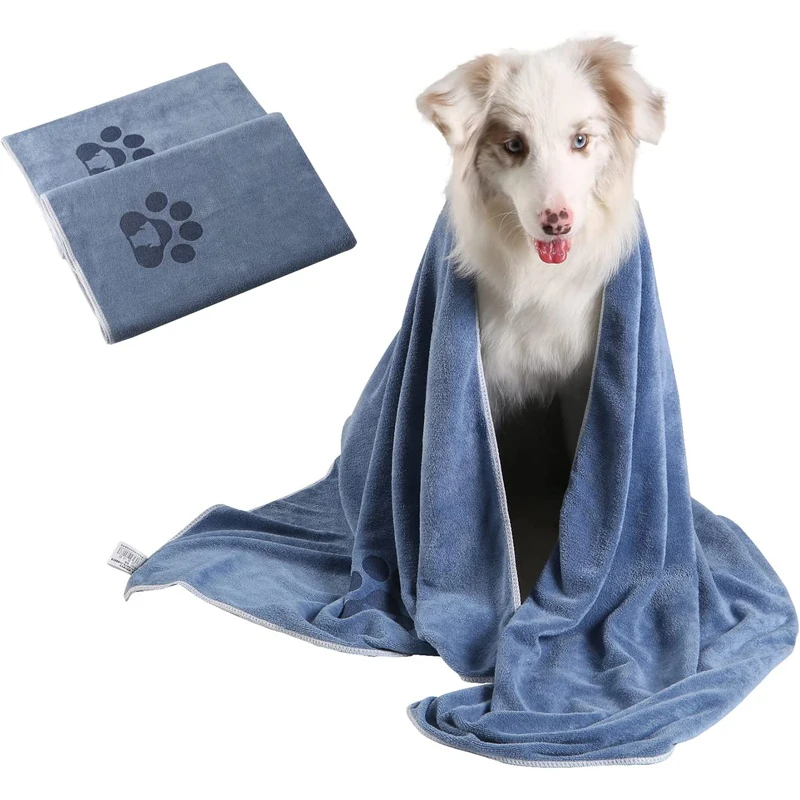 

Dog Towel Super Absorbent Pet Bath Towel Microfiber Grooming Dog Drying Towel for Small Medium Large Dogs and Cats