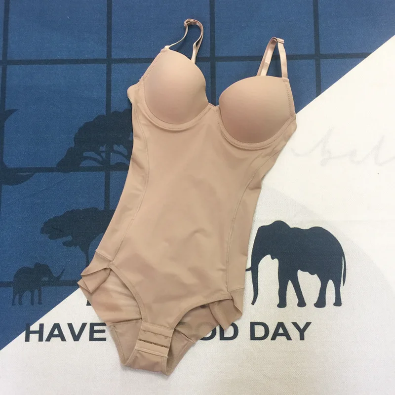 White Silky Underwire Bodysuit Shapewear